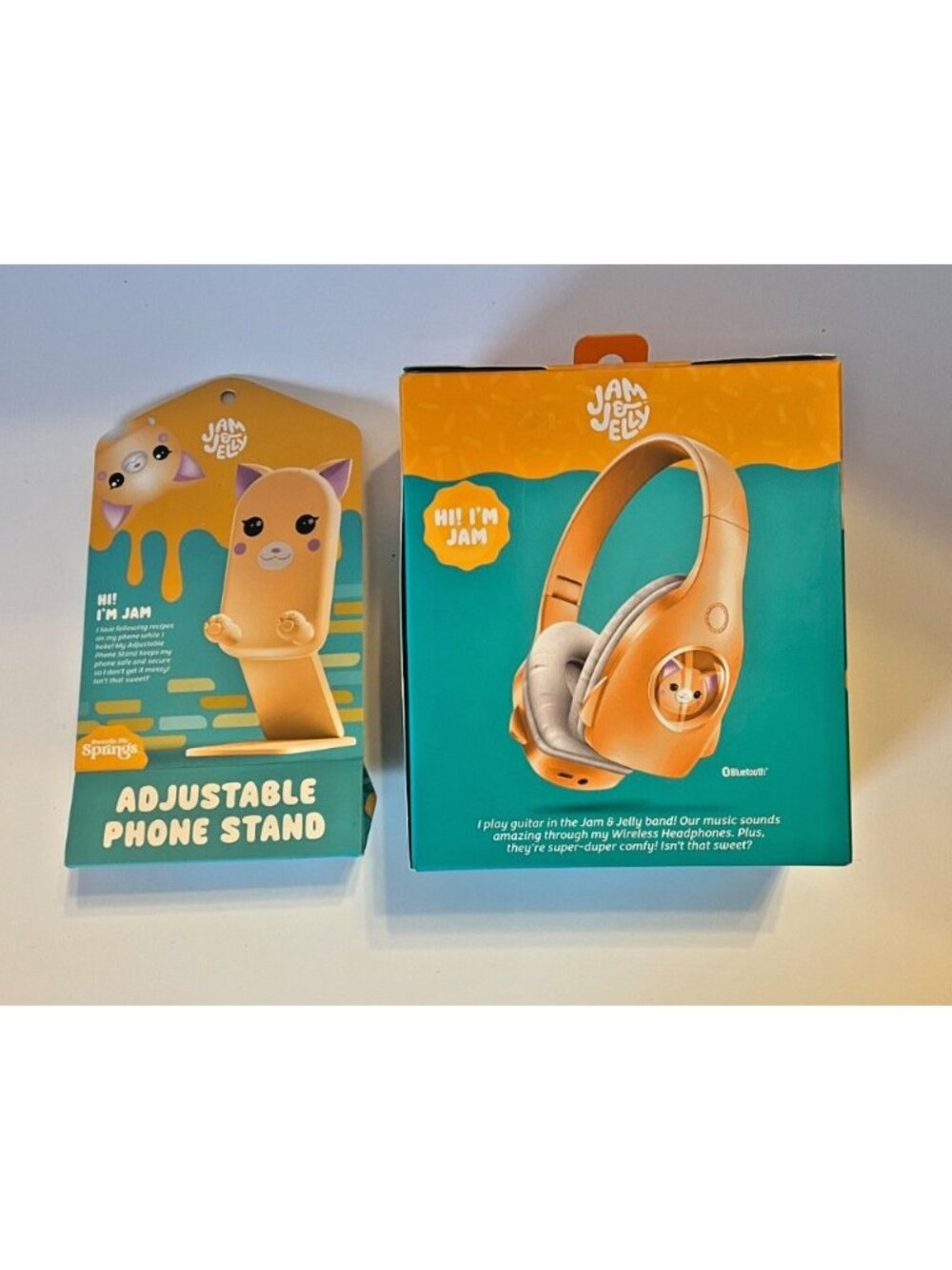 Jam Jelly Kids Wireless Bluetooth Headphones + Adjustable Phone Stand Bundle NEW - Picture 2 of 9